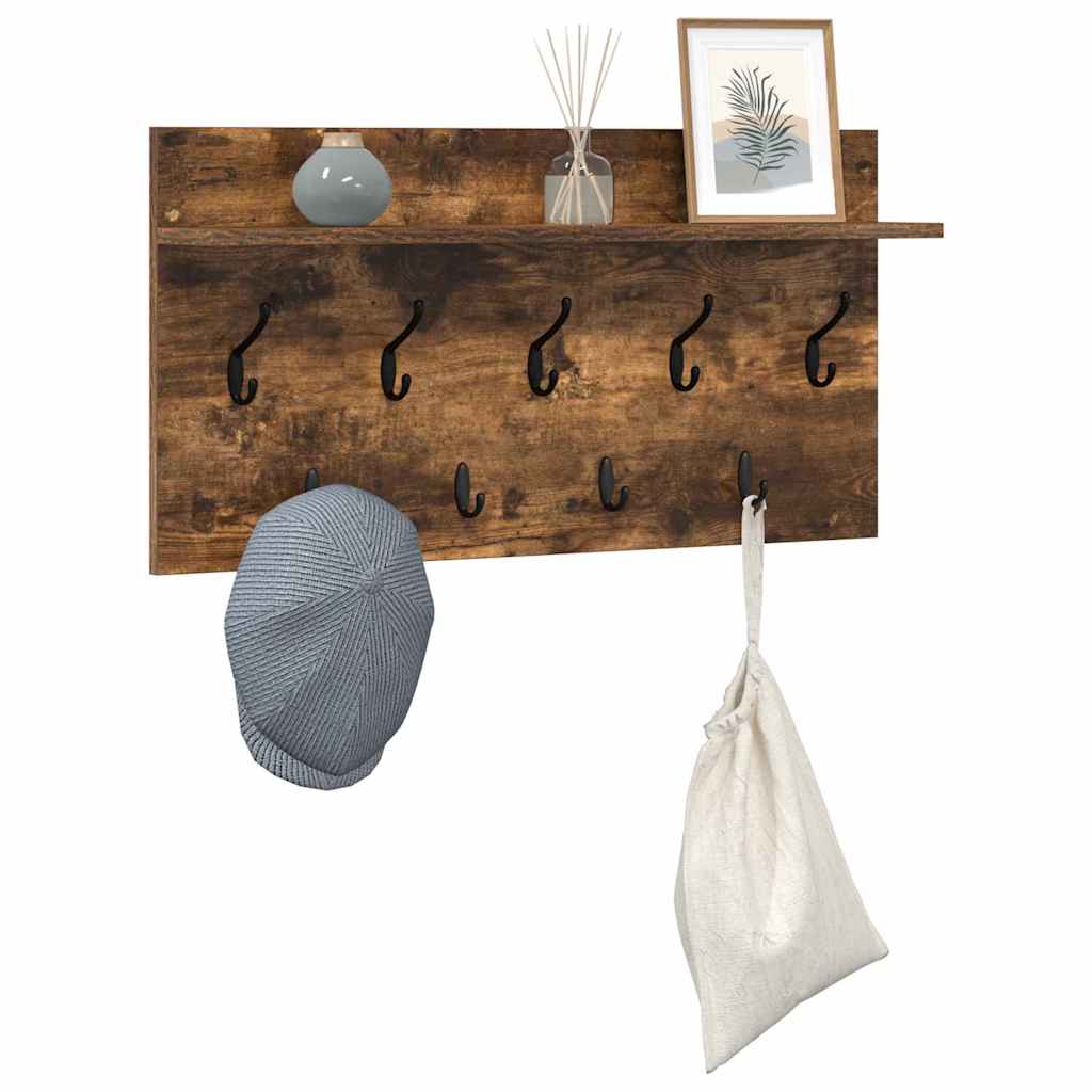 Wandmontierter nachttisch Geräucherte Eiche 80 x 40 x 12 cm