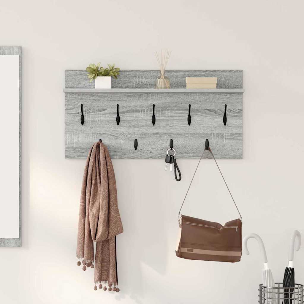 Wandmontierter nachttisch Graues Sonoma 80 x 40 x 12 cm