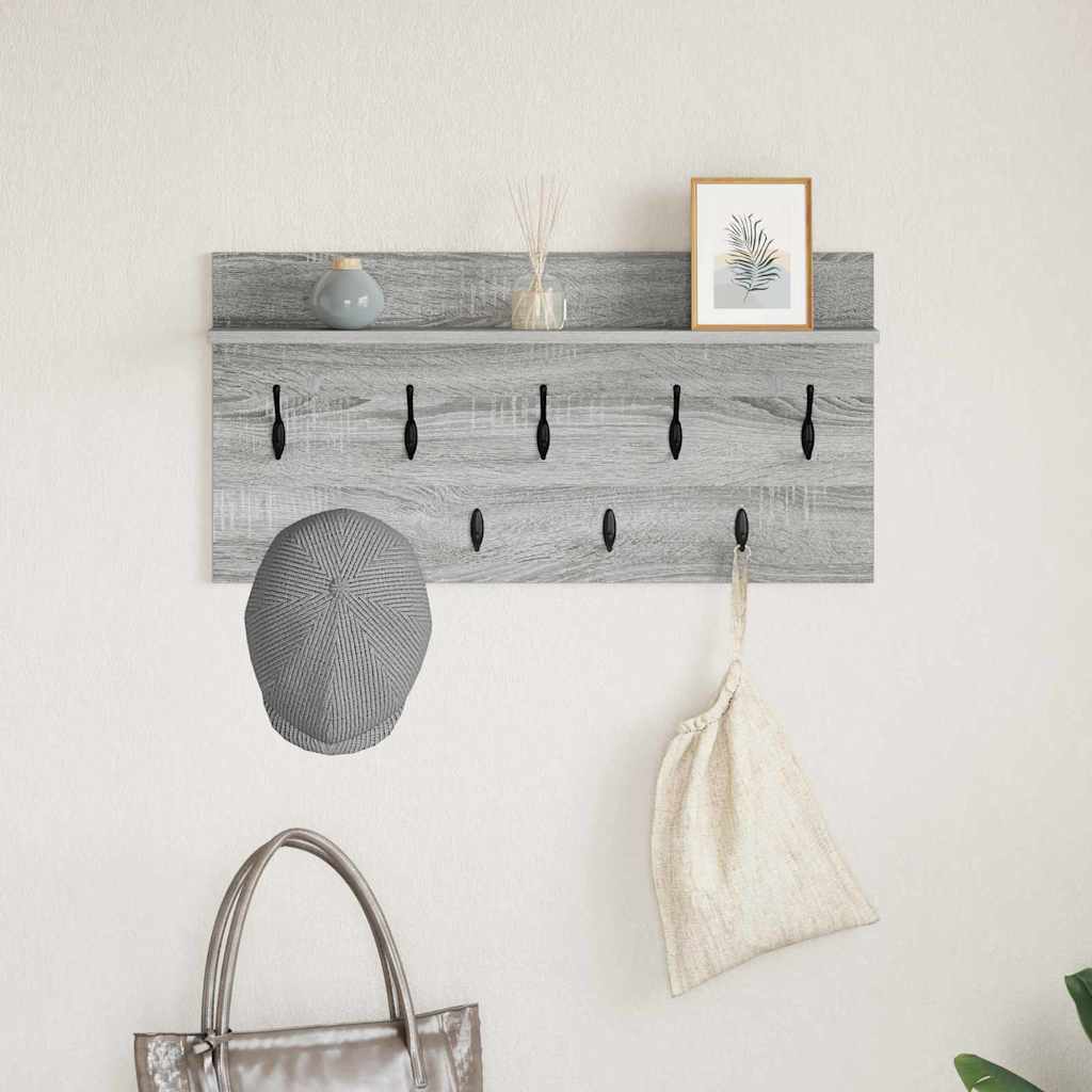 Wandmontierter nachttisch Graues Sonoma 80 x 40 x 12 cm