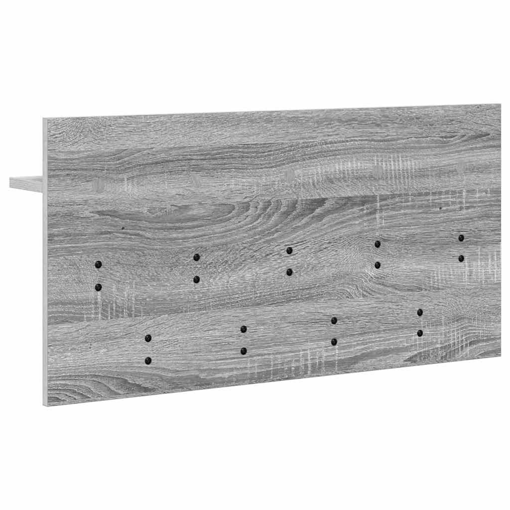 Wandmontierter nachttisch Graues Sonoma 80 x 40 x 12 cm