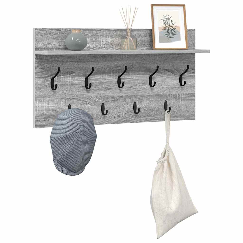 Wandmontierter nachttisch Graues Sonoma 80 x 40 x 12 cm