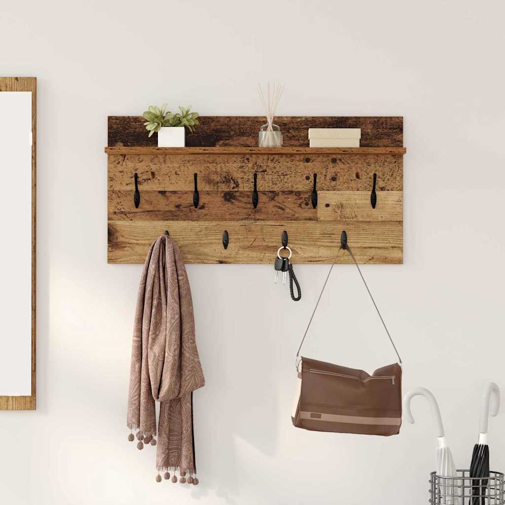 Wandmontierter nachttisch Altholz 80 x 40 x 12 cm Holzwerkstoff