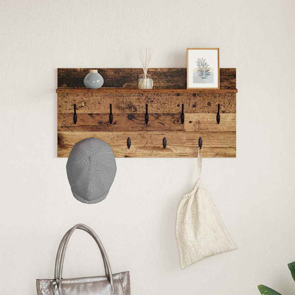 Wandmontierter nachttisch Altholz 80 x 40 x 12 cm Holzwerkstoff
