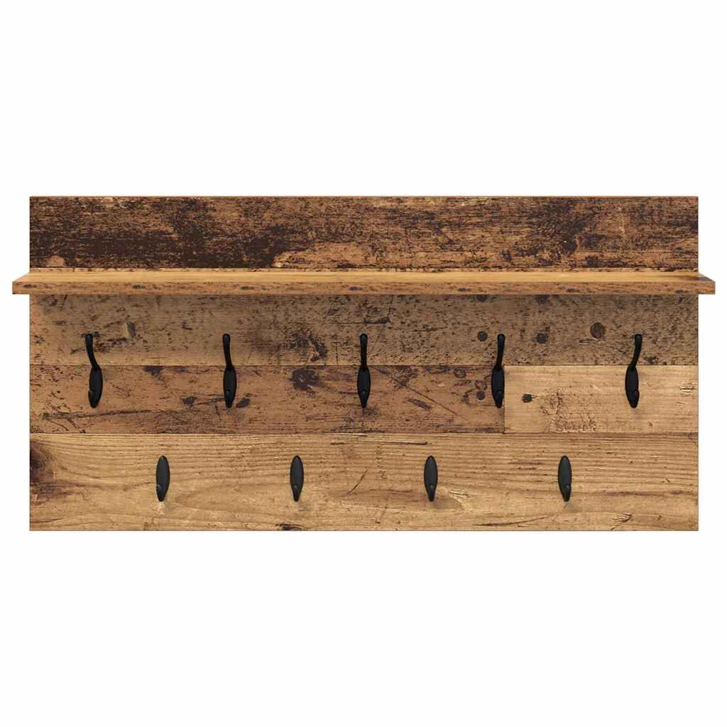 Wandmontierter nachttisch Altholz 80 x 40 x 12 cm Holzwerkstoff