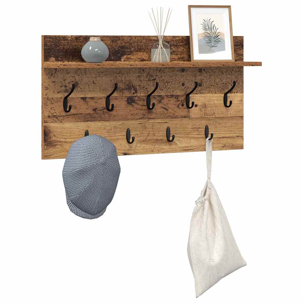 Wandmontierter nachttisch Altholz 80 x 40 x 12 cm Holzwerkstoff