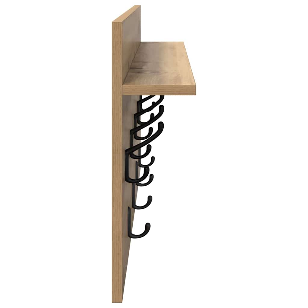 Wandmontierter nachttisch Artisan-Eiche 80 x 40 x 12 cm