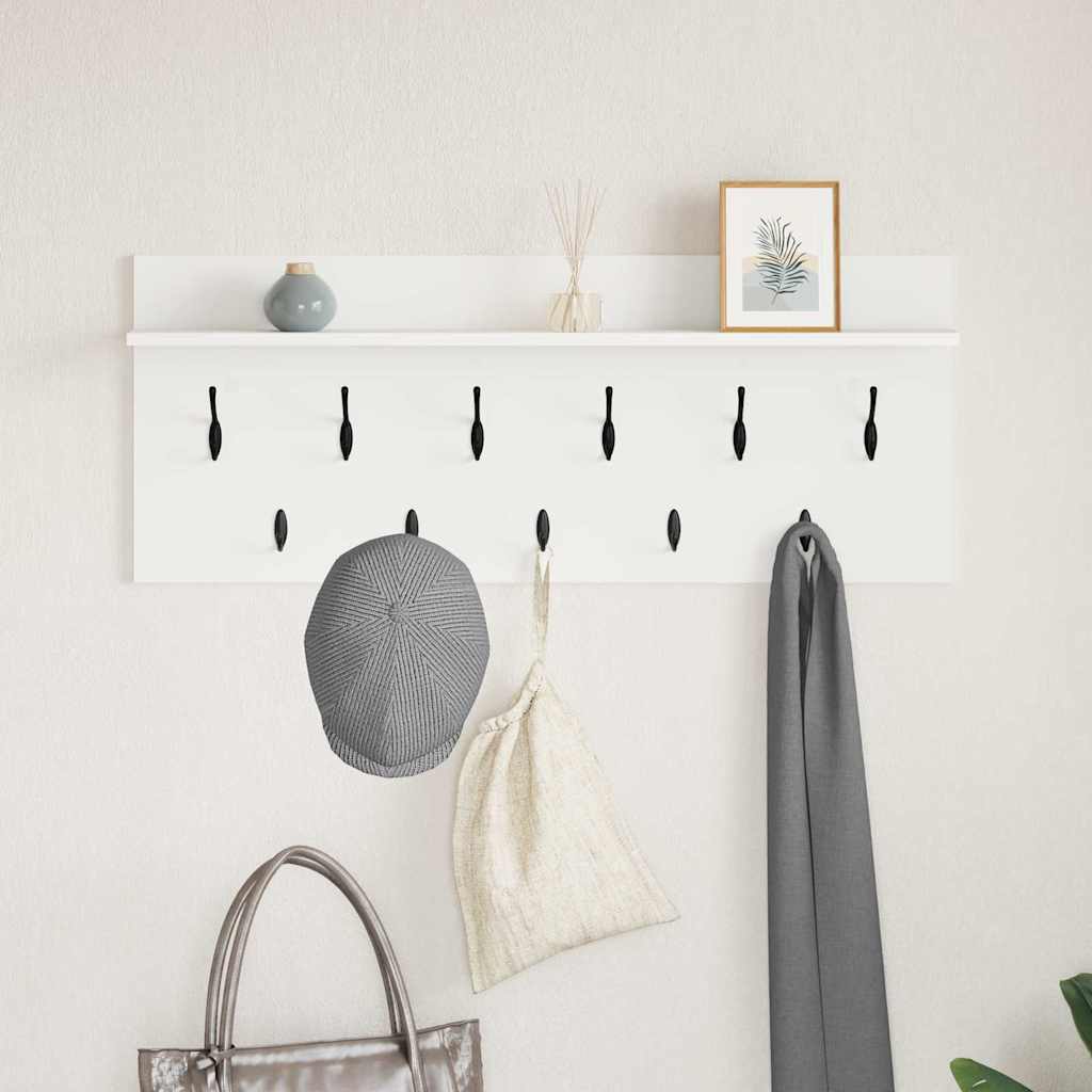Wandmontierter nachttisch Weiß 100 x 40 x 12 cm Holzwerkstoff