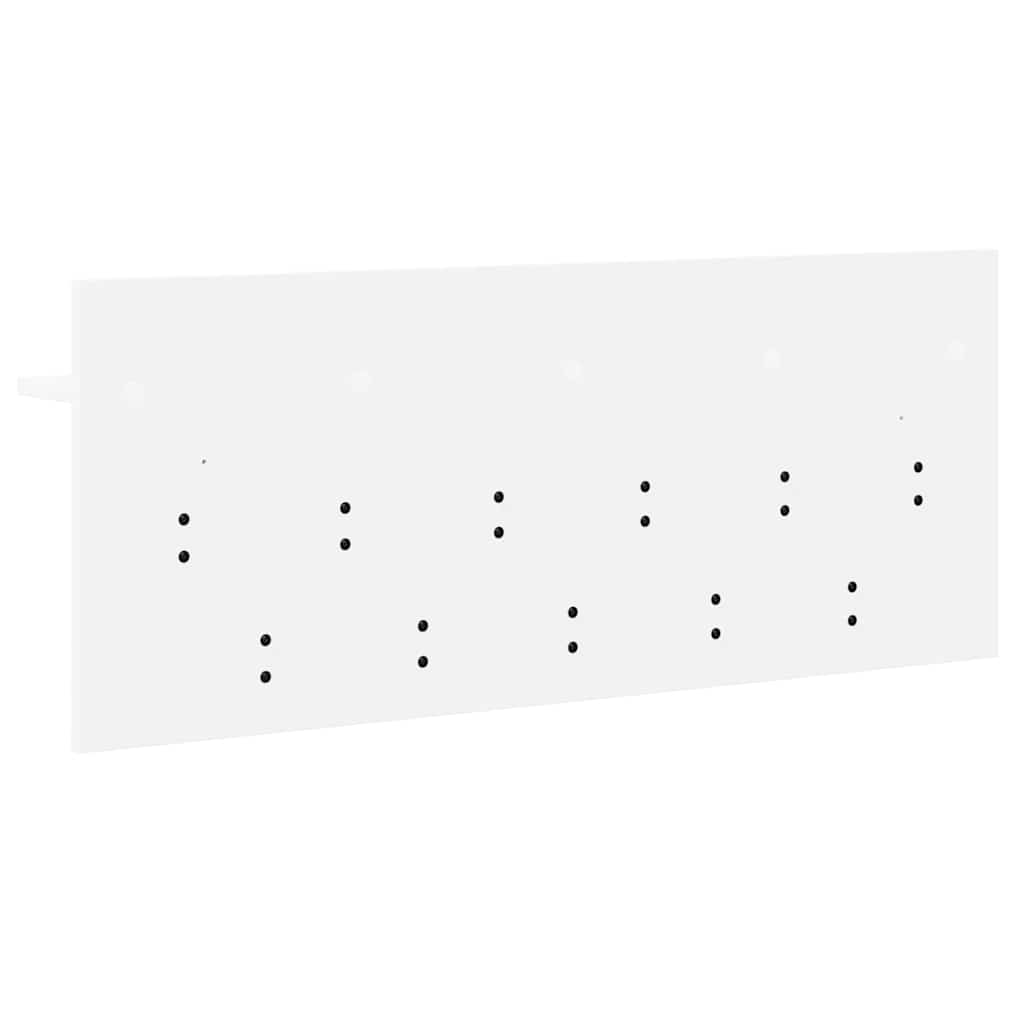 Wandmontierter nachttisch Weiß 100 x 40 x 12 cm Holzwerkstoff