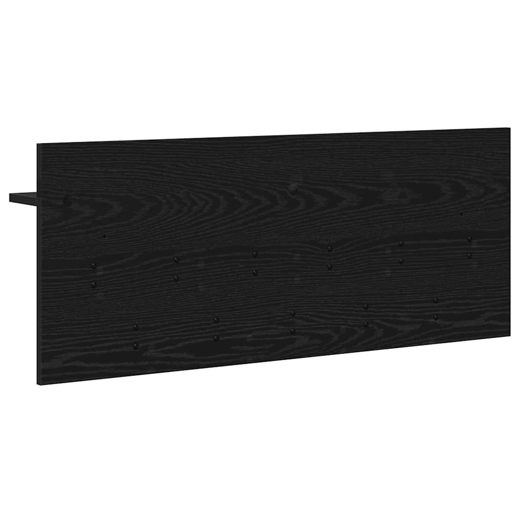 Wandmontierter nachttisch Schwarz Eichen-Optik 100 x 40 x 12 cm