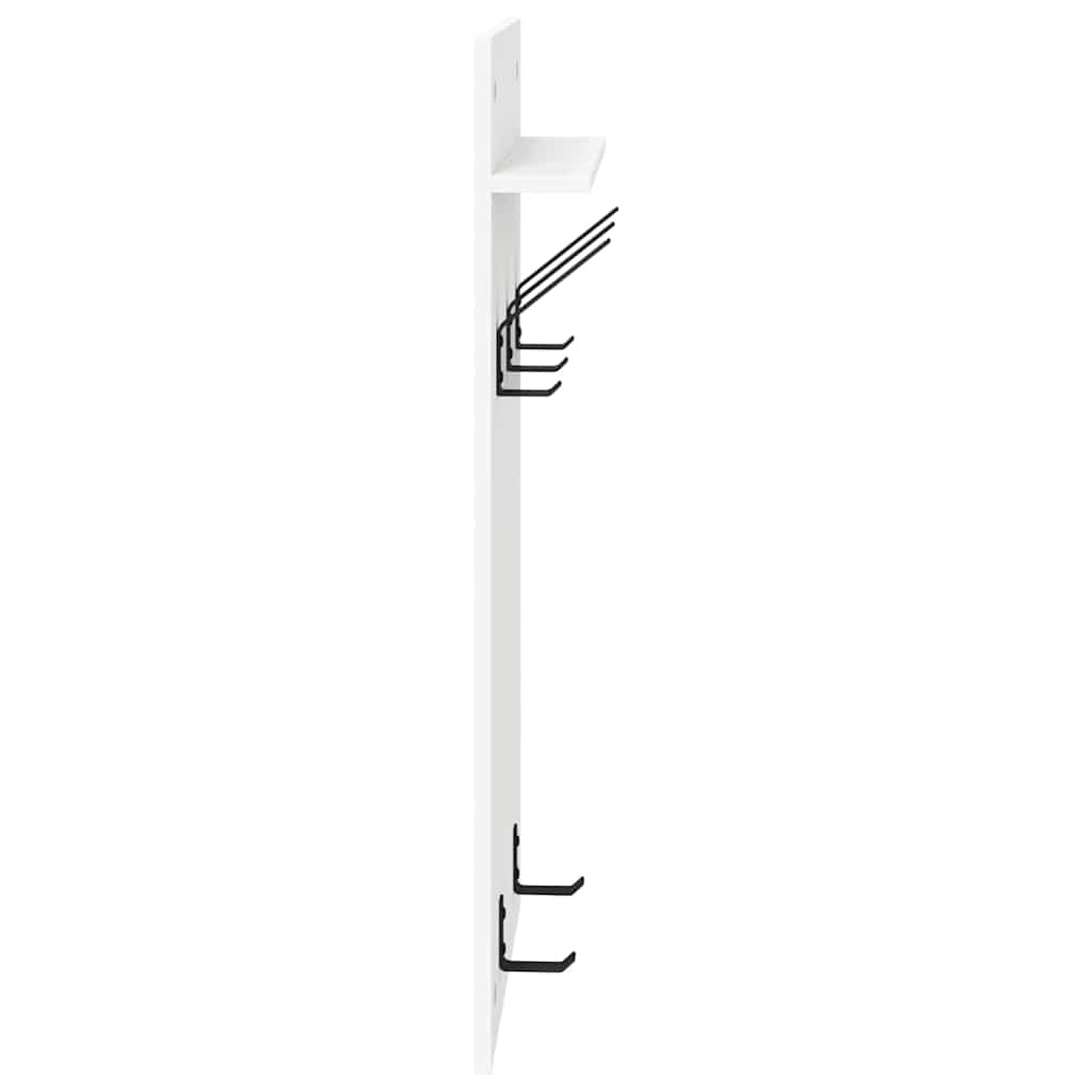 Wandmontierter nachttisch Weiß 40 x 10 x 90 cm Holzwerkstoff