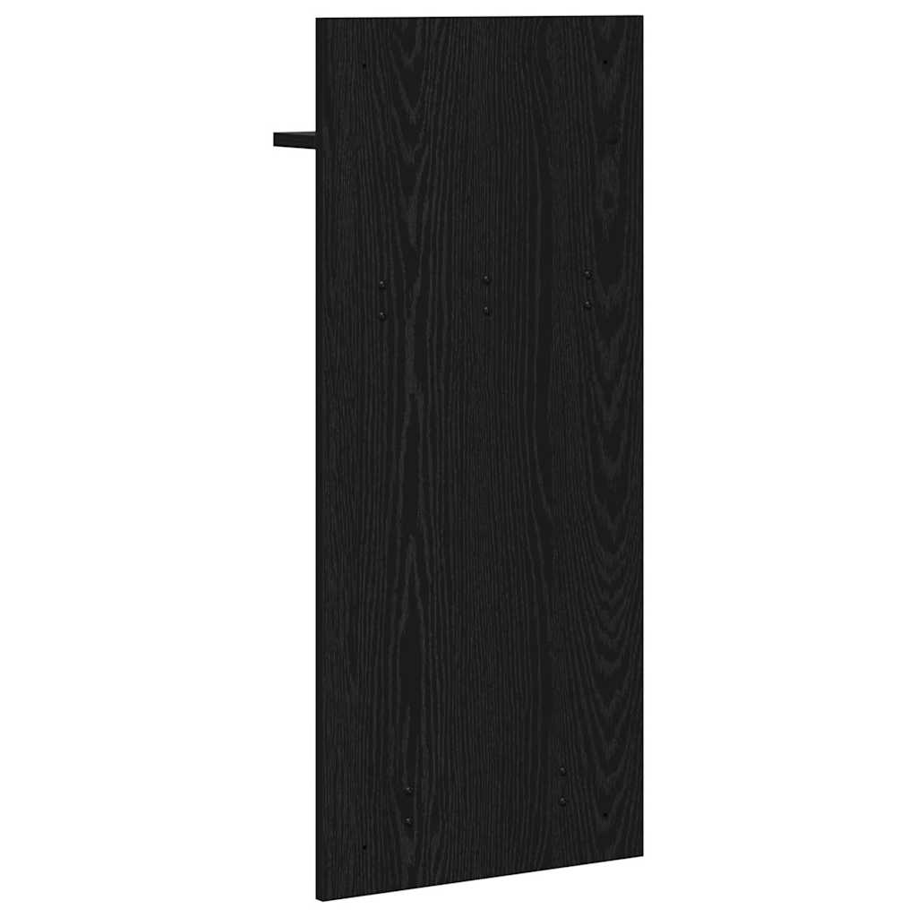 Wandmontierter nachttisch Schwarz Eichen-Optik 40 x 10 x 90 cm
