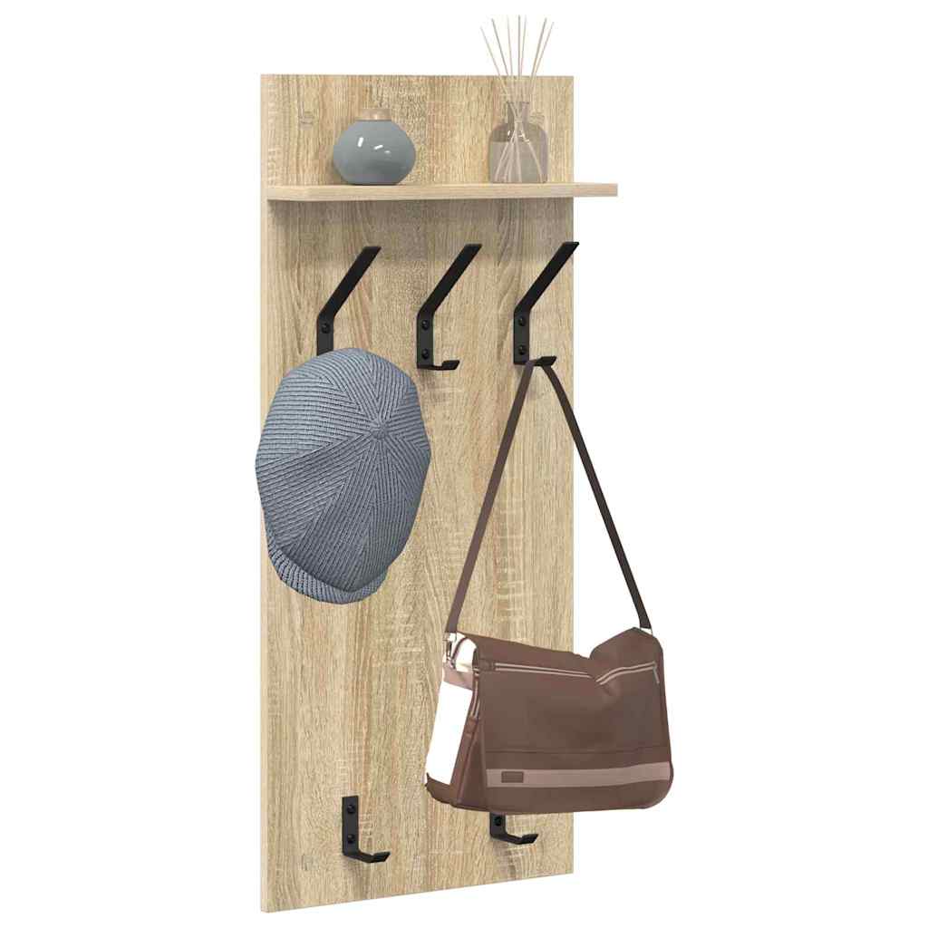 Wandmontierter nachttisch Sonoma-Eiche 40 x 10 x 90 cm