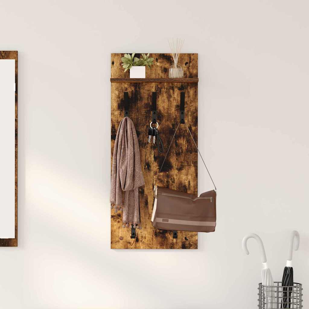 Wandmontierter nachttisch Geräucherte Eiche 40 x 10 x 90 cm
