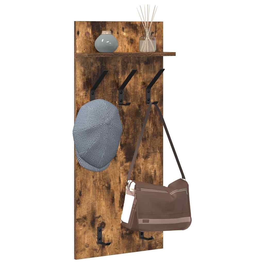 Wandmontierter nachttisch Geräucherte Eiche 40 x 10 x 90 cm