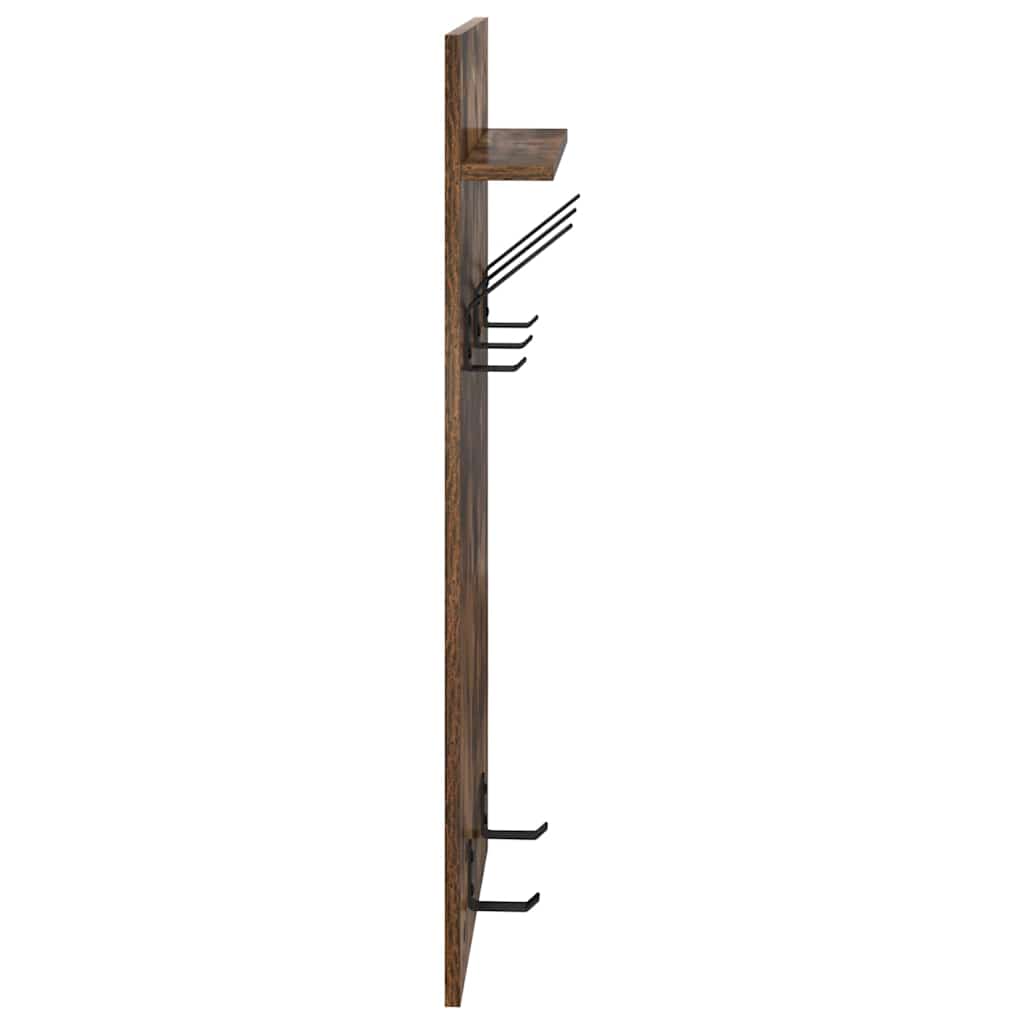 Wandmontierter nachttisch Geräucherte Eiche 40 x 10 x 90 cm
