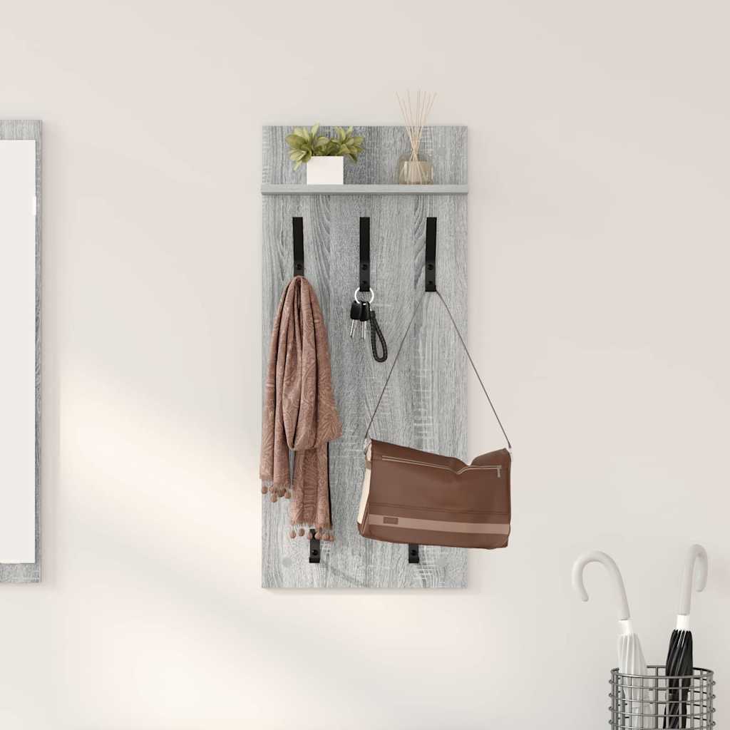 Wandmontierter nachttisch Graues Sonoma 40 x 10 x 90 cm