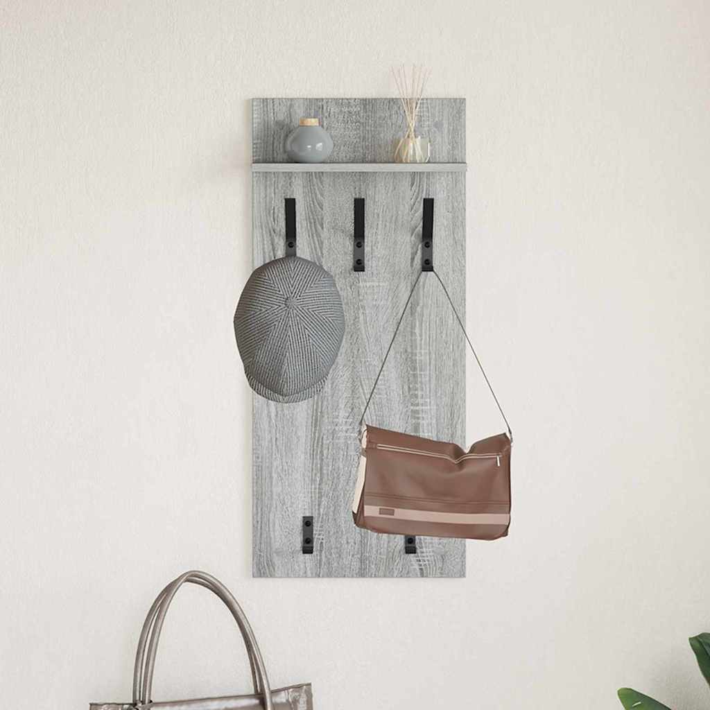 Wandmontierter nachttisch Graues Sonoma 40 x 10 x 90 cm