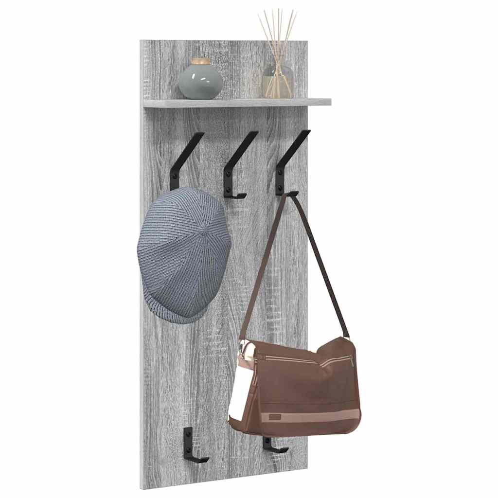 Wandmontierter nachttisch Graues Sonoma 40 x 10 x 90 cm
