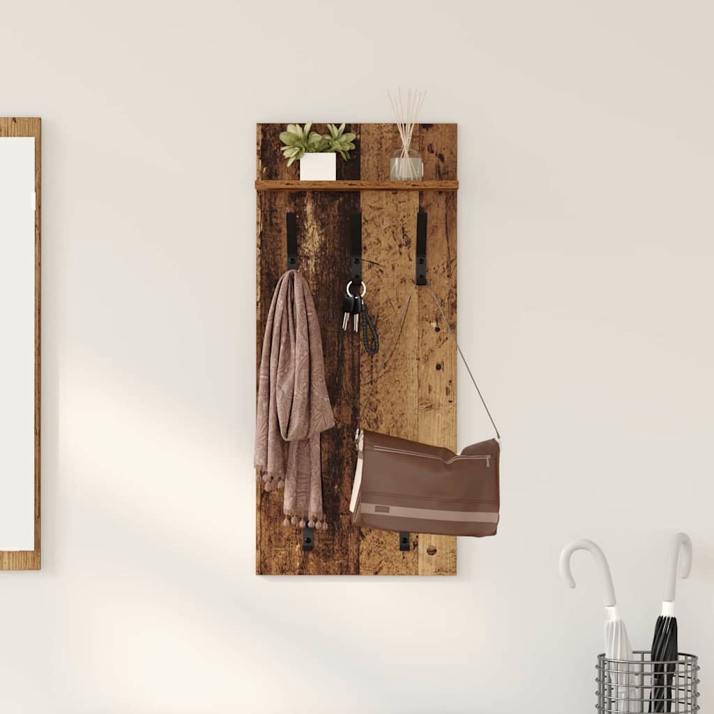 Wandmontierter nachttisch Altholz 40 x 10 x 90 cm Holzwerkstoff