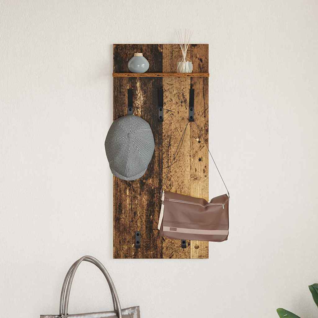 Wandmontierter nachttisch Altholz 40 x 10 x 90 cm Holzwerkstoff