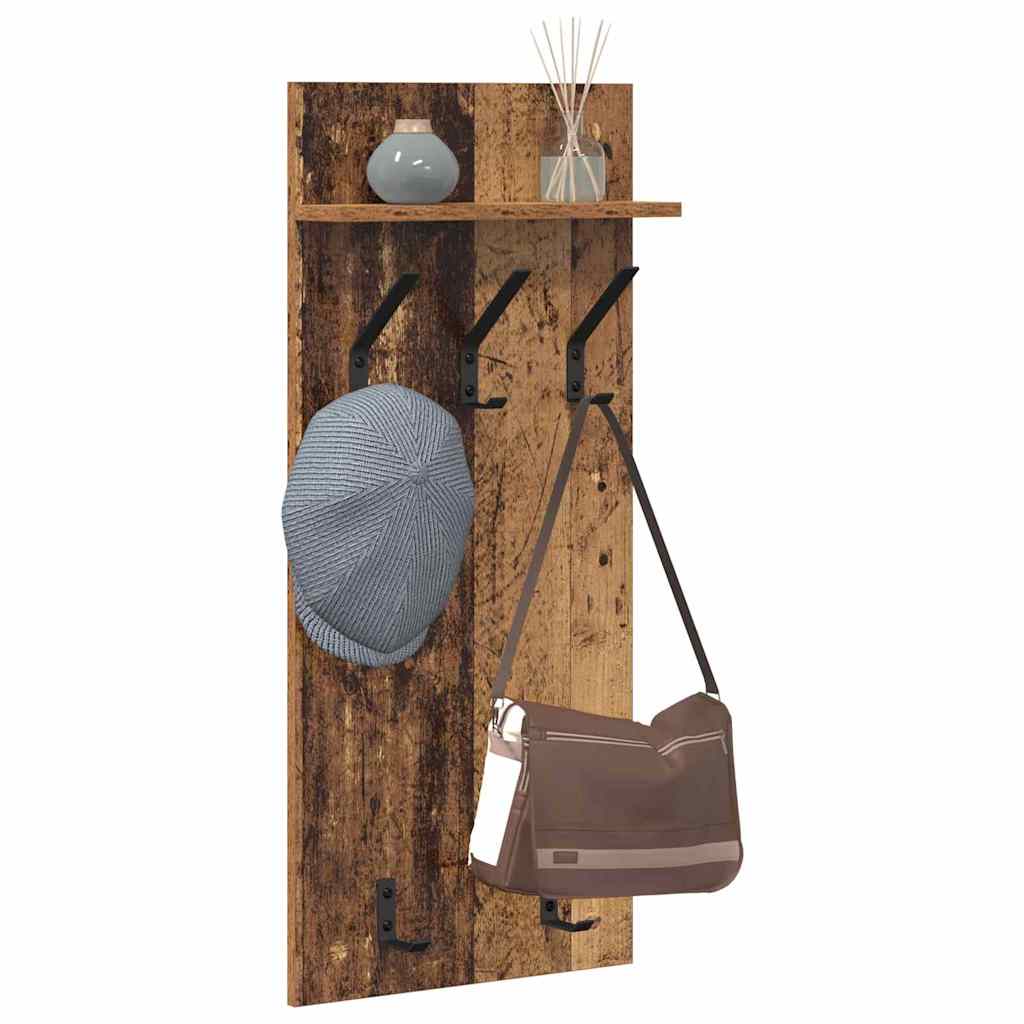 Wandmontierter nachttisch Altholz 40 x 10 x 90 cm Holzwerkstoff