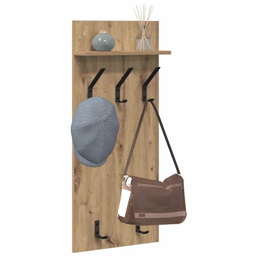 Wandmontierter nachttisch Artisan-Eiche 40 x 10 x 90 cm