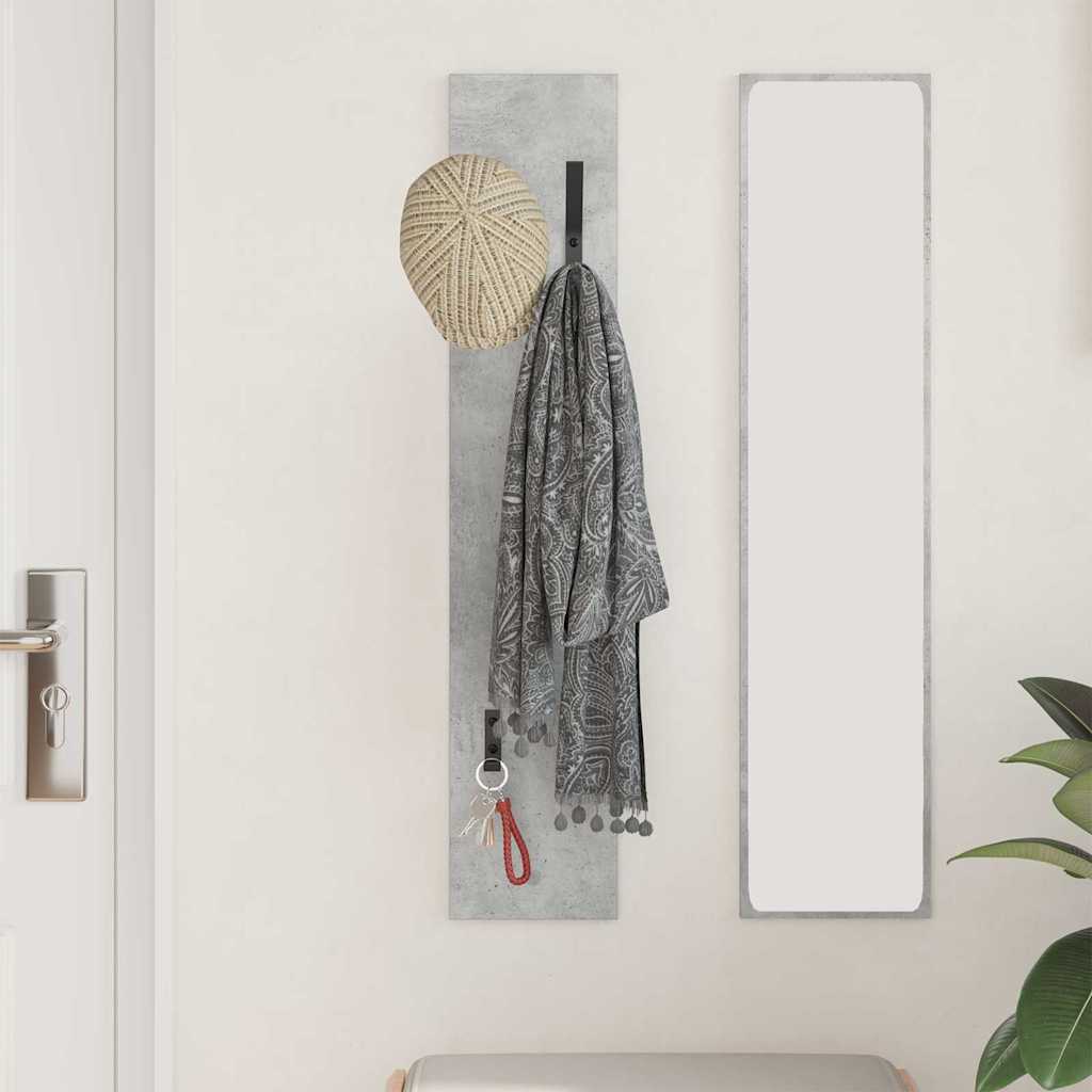 Wandmontierter nachttisch Beton Grau 20 x 1,5 x 100 cm