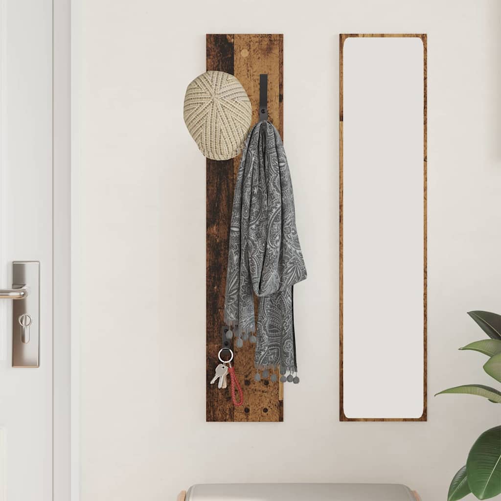 Wandmontierter nachttisch Altholz 20 x 1,5 x 100 cm