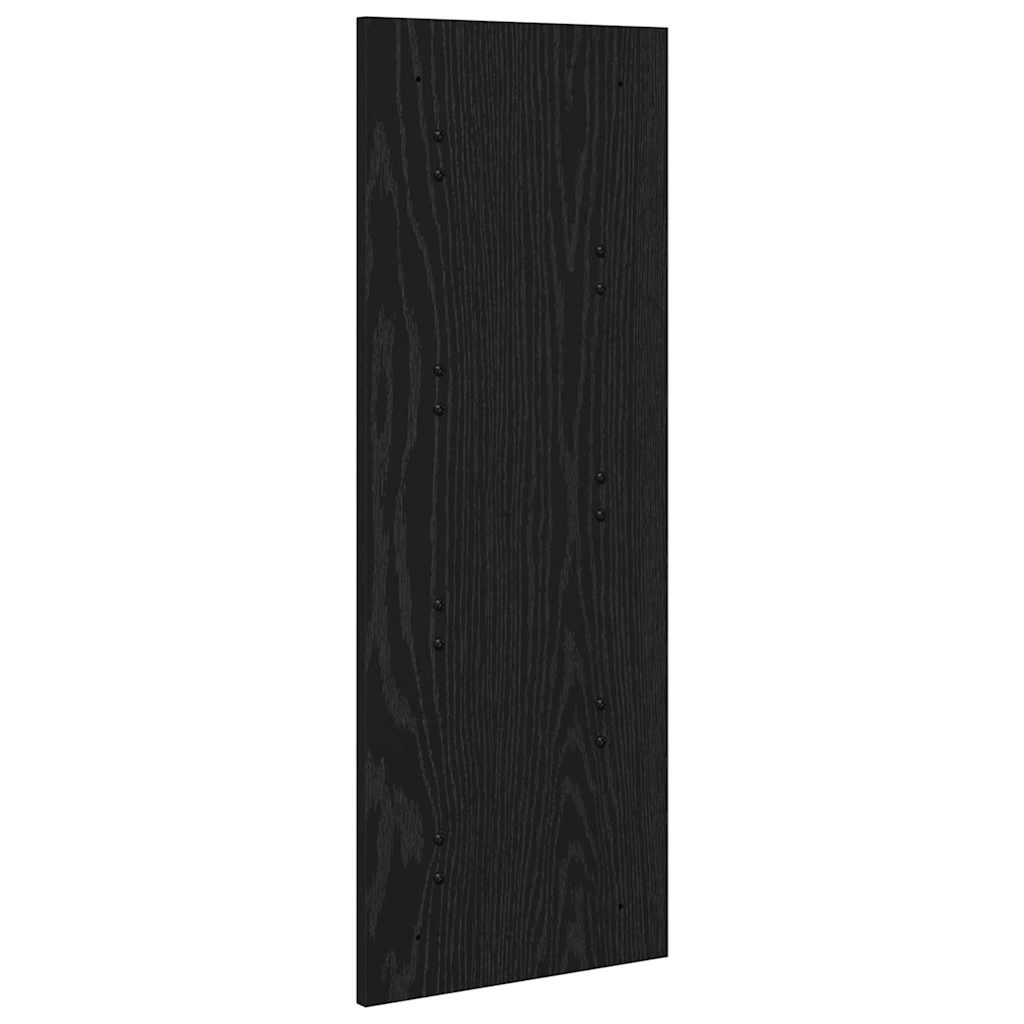 Wandmontierter nachttisch Schwarz Eichen-Optik 30 x 1,5 x 80 cm