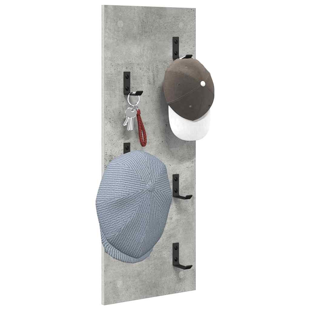 Wandmontierter nachttisch Beton Grau 30 x 1,5 x 80 cm