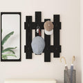 Wandmontierter nachttisch Schwarz Eichen-Optik 60 x 3 x 82 cm