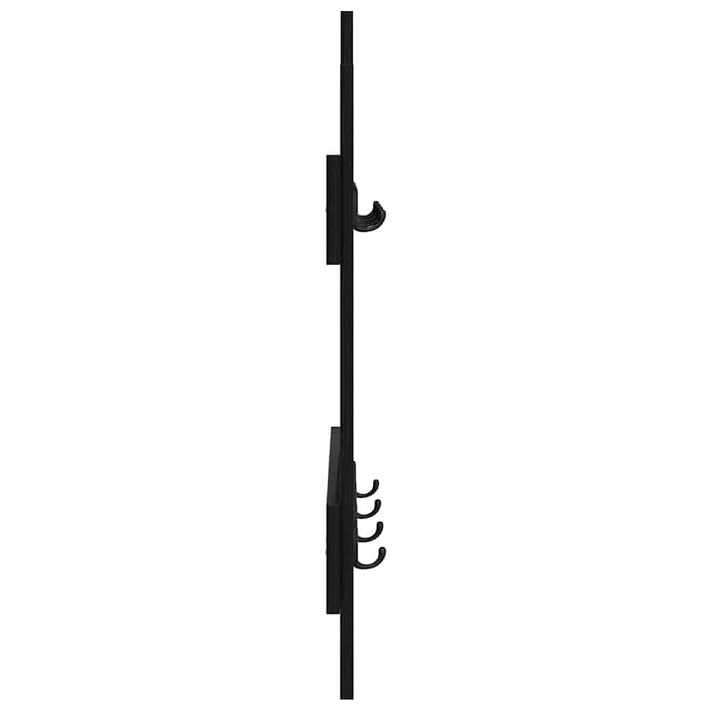 Wandmontierter nachttisch Schwarz Eichen-Optik 60 x 3 x 82 cm