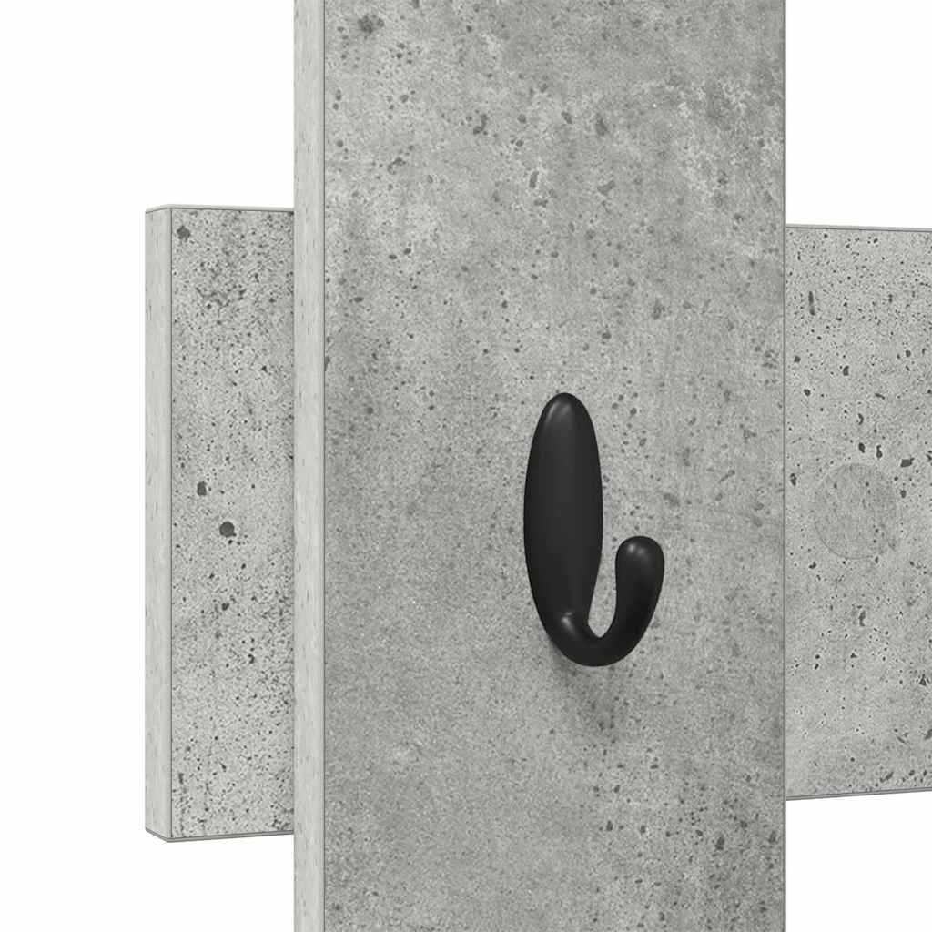 Wandmontierter nachttisch Beton Grau 60 x 3 x 82 cm