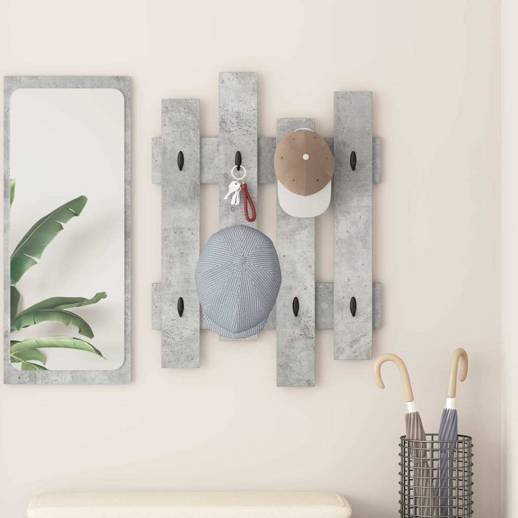 Wandmontierter nachttisch Beton Grau 60 x 3 x 82 cm