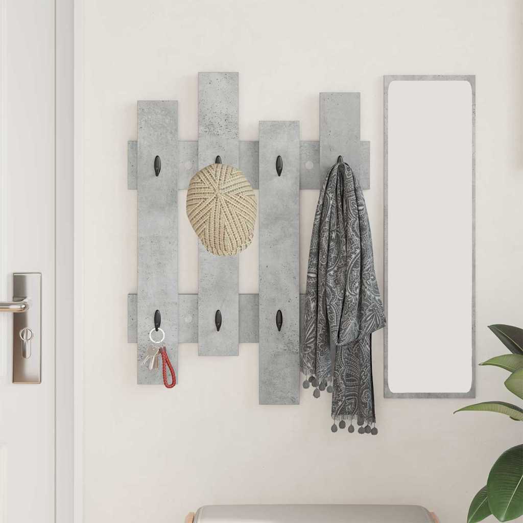 Wandmontierter nachttisch Beton Grau 60 x 3 x 82 cm