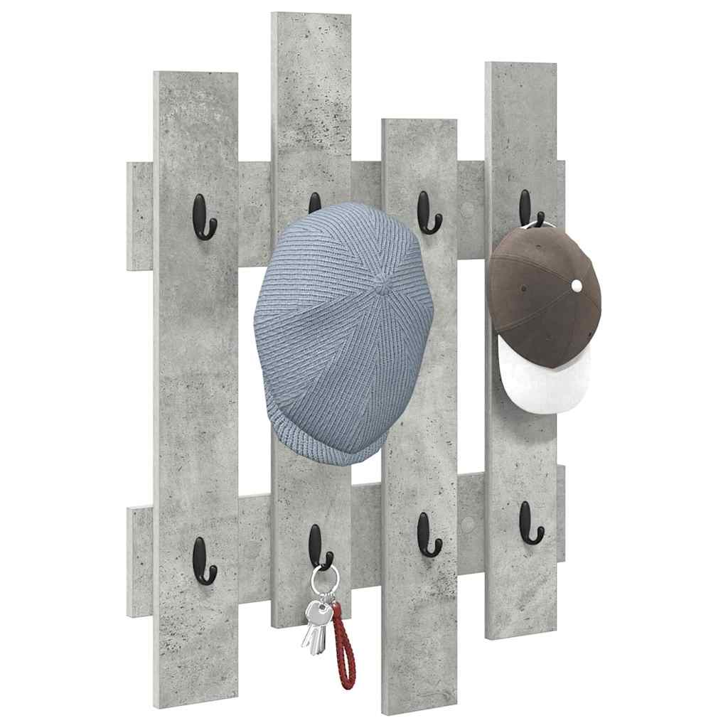Wandmontierter nachttisch Beton Grau 60 x 3 x 82 cm