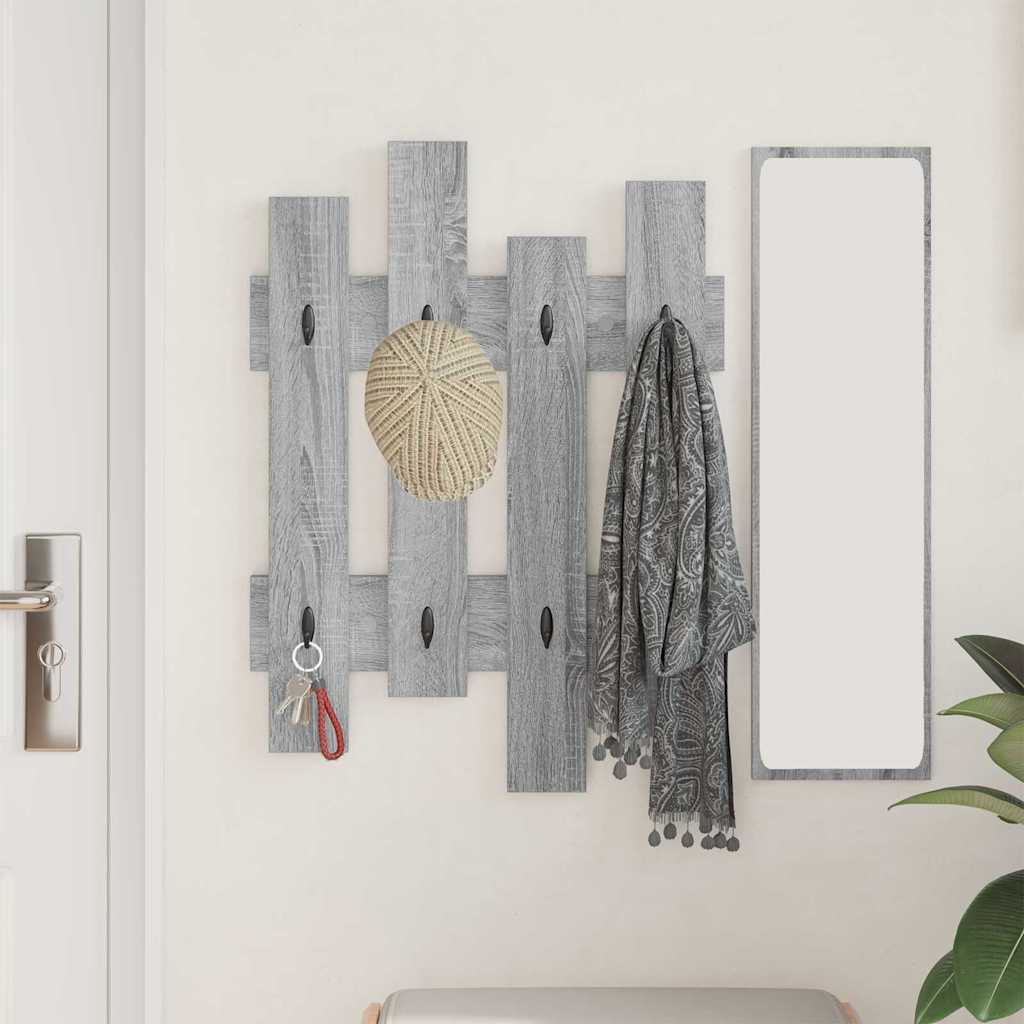 Wandmontierter nachttisch Graues Sonoma 60 x 3 x 82 cm