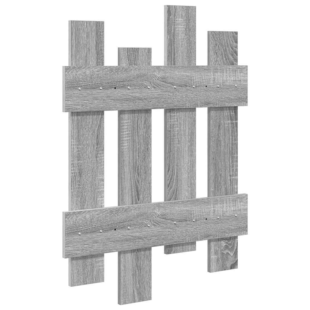 Wandmontierter nachttisch Graues Sonoma 60 x 3 x 82 cm