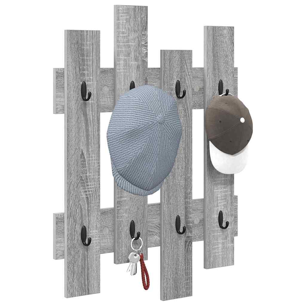 Wandmontierter nachttisch Graues Sonoma 60 x 3 x 82 cm