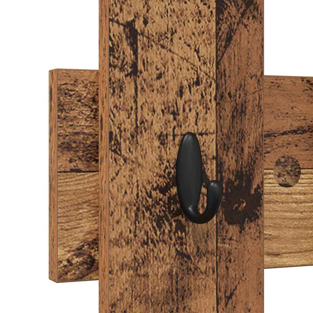 Wandmontierter nachttisch Altholz 60 x 3 x 82 cm Holzwerkstoff