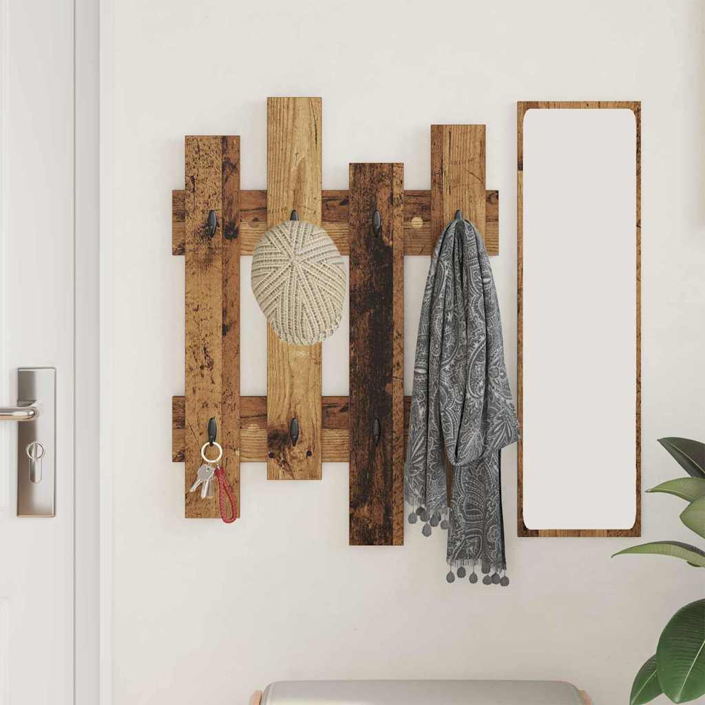 Wandmontierter nachttisch Altholz 60 x 3 x 82 cm Holzwerkstoff
