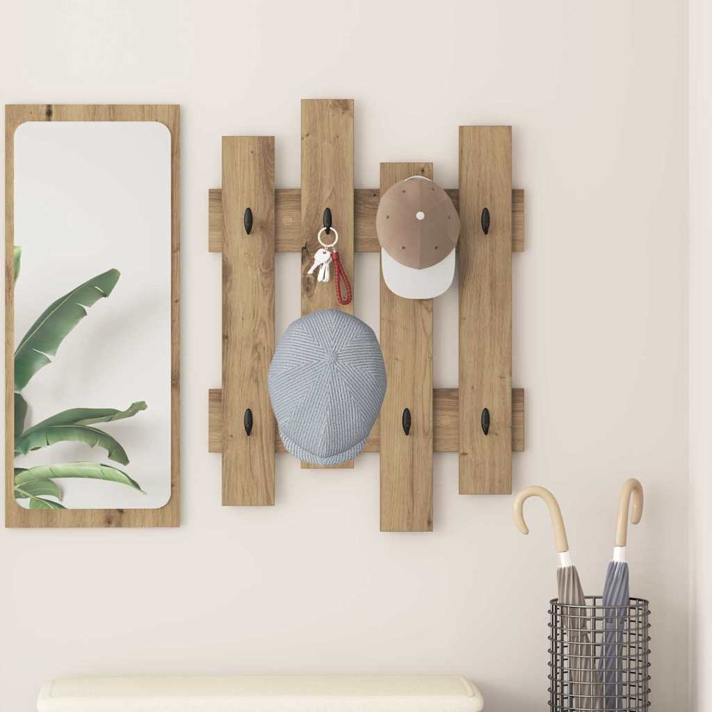Wandmontierter nachttisch Artisan-Eiche 60 x 3 x 82 cm