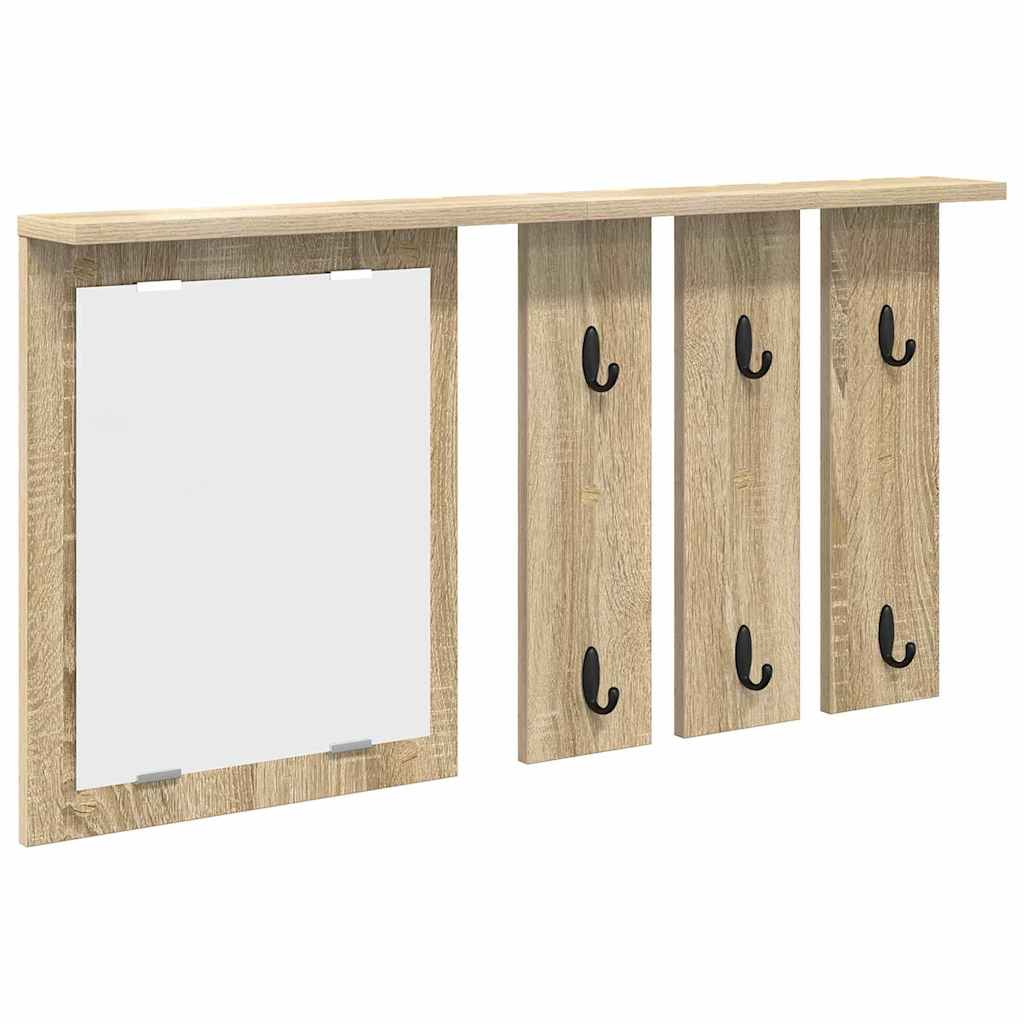 Wandmontierter Kleiderständer Sonoma-Eiche 85 x 10 x 45 cm