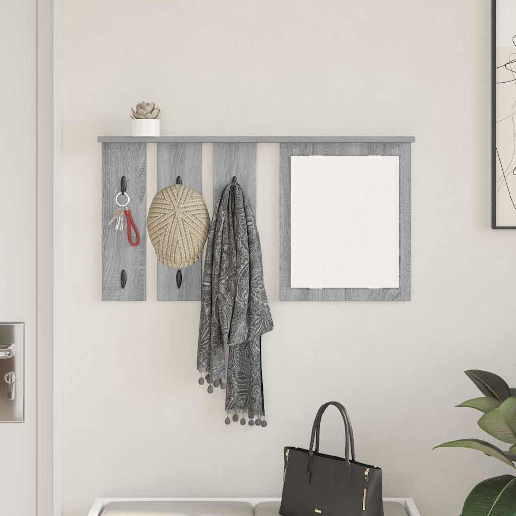 Wandmontierter Kleiderständer Grau Sonoma 85 x 10 x 45 cm