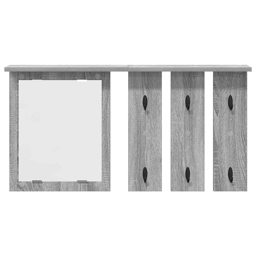 Wandmontierter Kleiderständer Grau Sonoma 85 x 10 x 45 cm