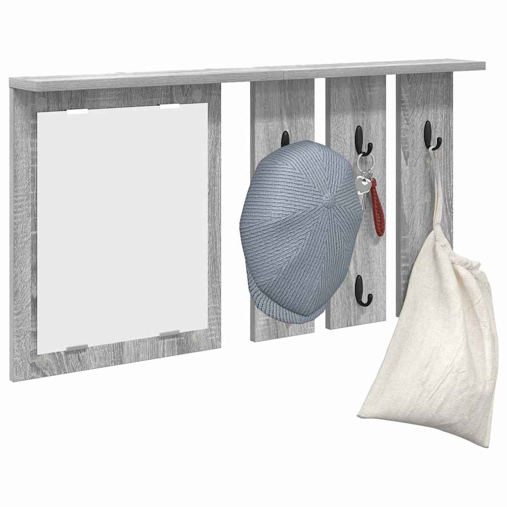 Wandmontierter Kleiderständer Grau Sonoma 85 x 10 x 45 cm
