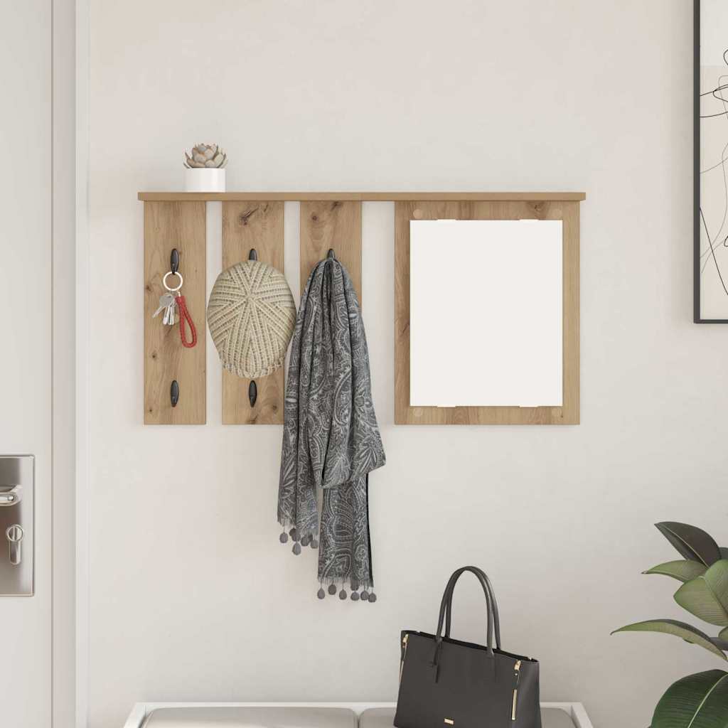 Wandmontierter Kleiderständer Artisan-Eiche 85 x 10 x 45 cm