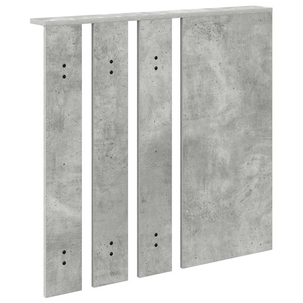 Wandmontierter Kleiderständer Betongrau 84 x 10 x 80 cm