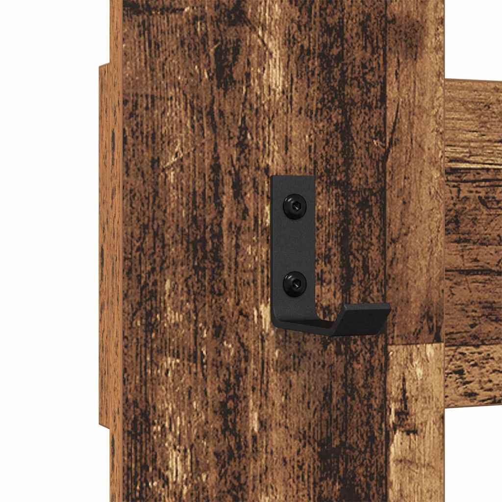 Wandmontierter nachttisch Altholz 65 x 3 x 100 cm Holzwerkstoff