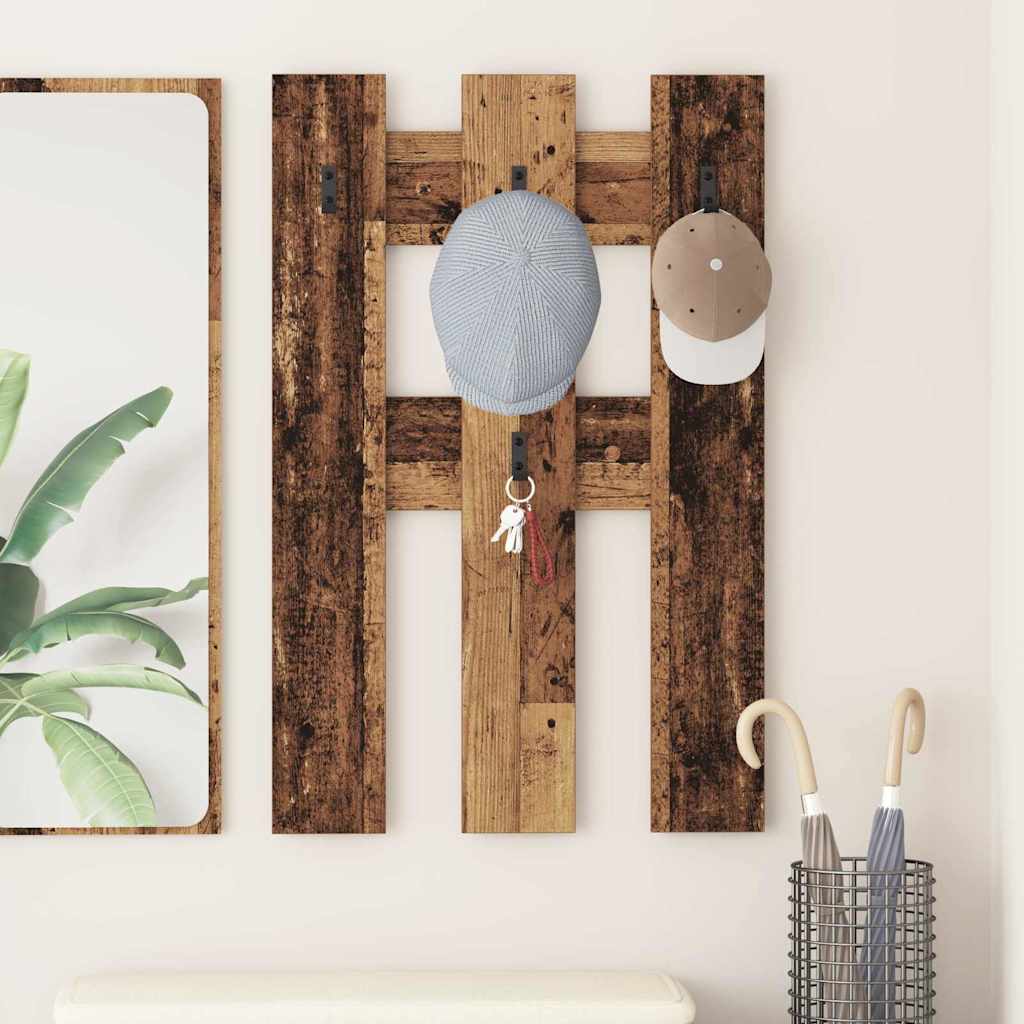 Wandmontierter nachttisch Altholz 65 x 3 x 100 cm Holzwerkstoff